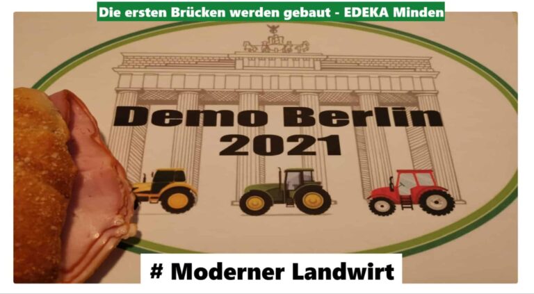 Demo Berlin – Die ersten Brücken werden gebaut – EDEKA Minden