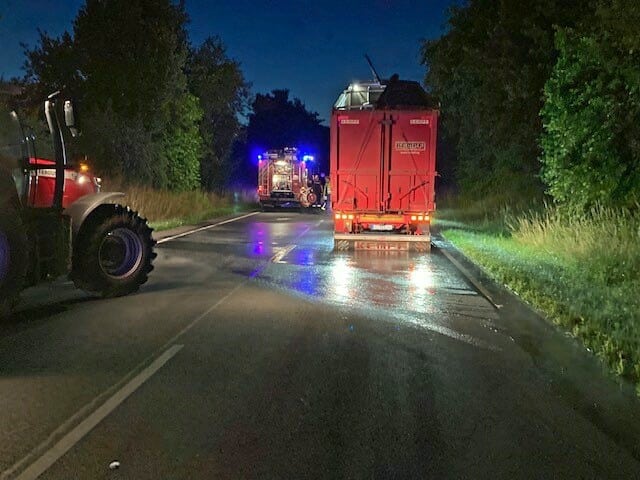 Sulingen – 25 m3 Gülle auf der B 214