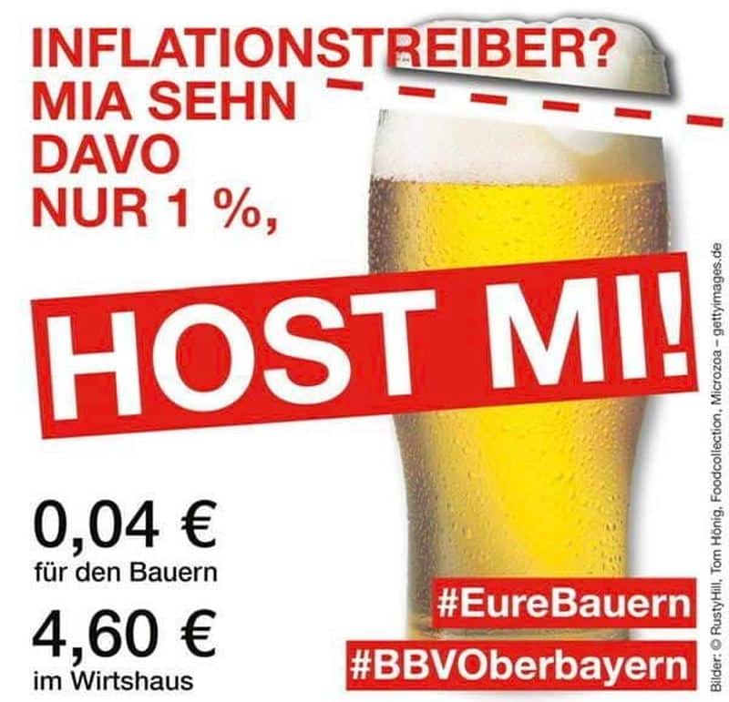 Inflationstreiber sollen landwirtschaftliche Produkte sein? Die Landwirte bekommen davon nur einen Bruchteil ab 3 Host mi 3 3