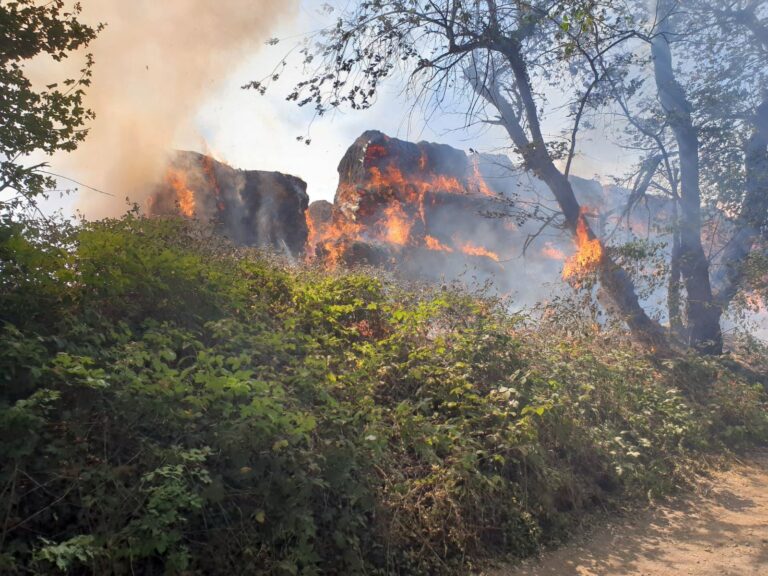 Brand von 170 Rundballen in Hennef