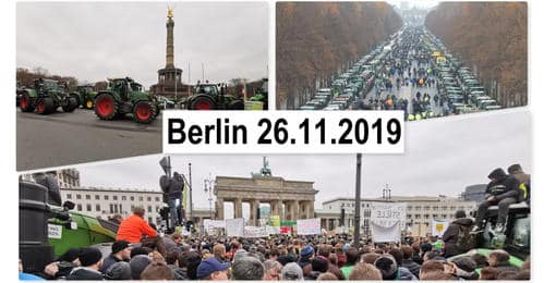 Drei Jahre danach – Berlin 26.11.2019 die größte Land schafft Verbindung Demonstration