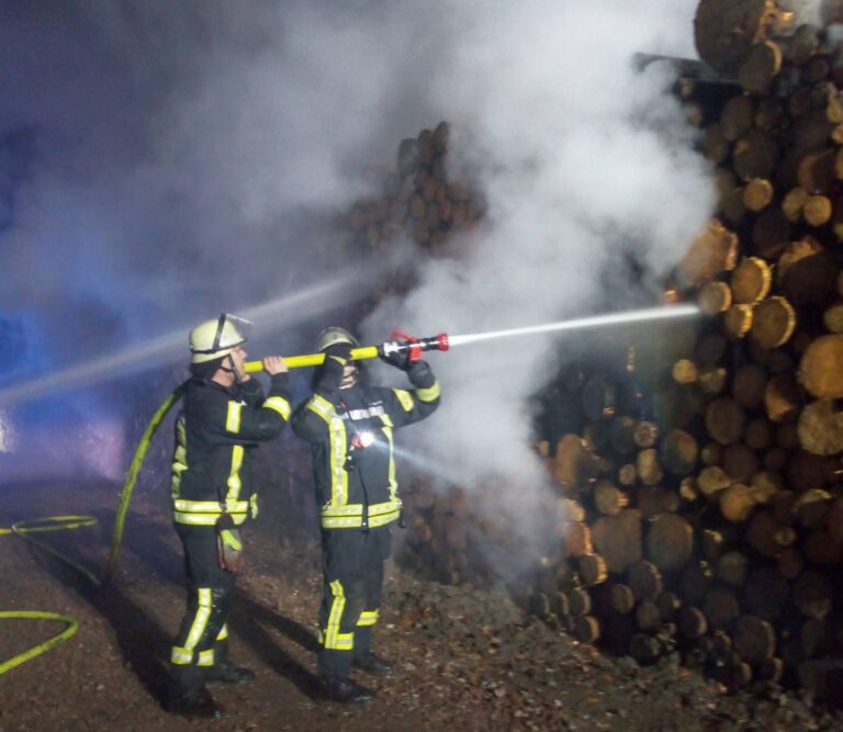 Brand von Holzpolter in Arnsberg