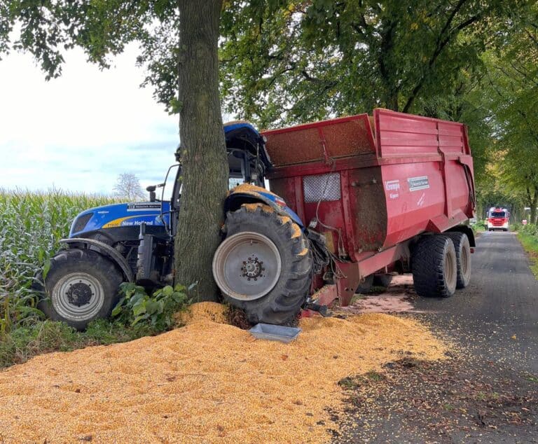 Unfall wegen geplatzten Reifen