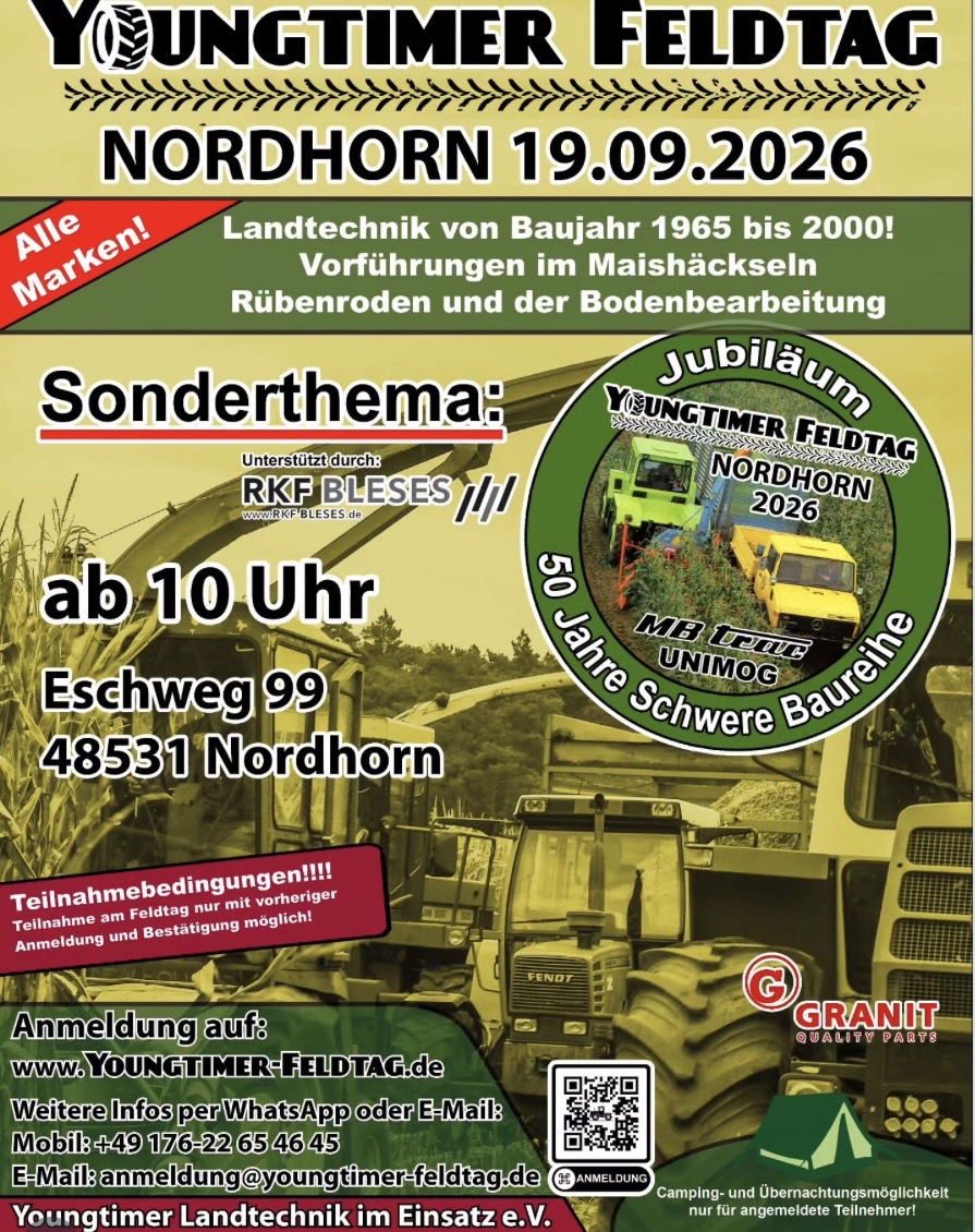Youngtimer Feldtag Nordhorn 2026: Landtechnik von 1965 bis 2000 im Praxiseinsatz 1 Youngtimer Feldtag Nordhorn 2026: Landtechnik von 1965 bis 2000 im Praxiseinsatz